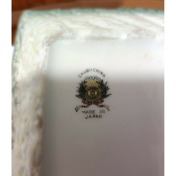 Vtg Japanese Chubu China Hand Painted Floral Trinket/Jewelry Dish Unique 5x4x1" - Picture 8 of 12